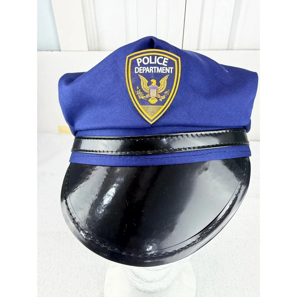 Spirit Halloween Police Officer Costume Toddler 5T-6T Navy Blue 4 Piece Set
